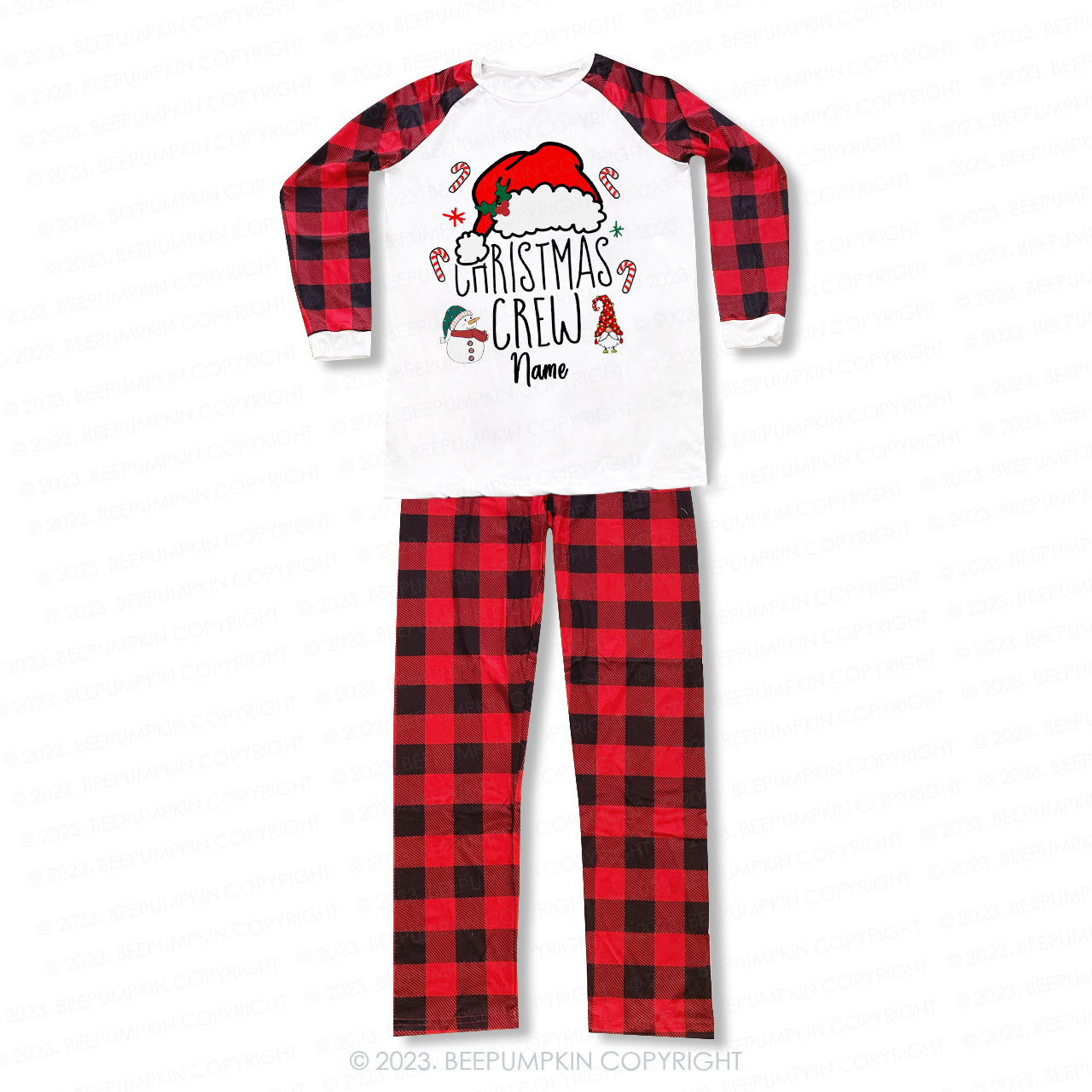 Personalized Christmas Crew Matching Family Christmas Pajamas