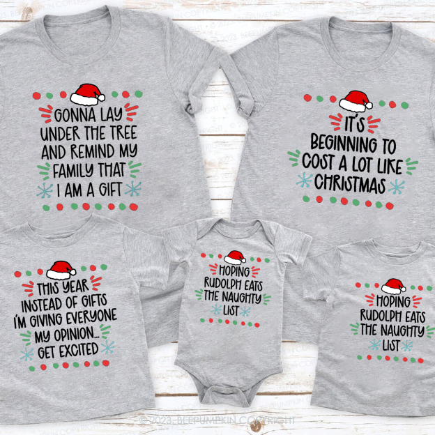 Personalized A letter to Christmas Family Matching Shirt