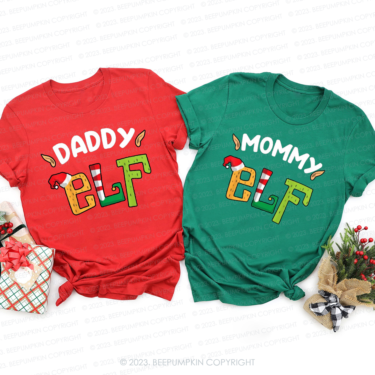 Personalized Cute Matching Christmas Shirts