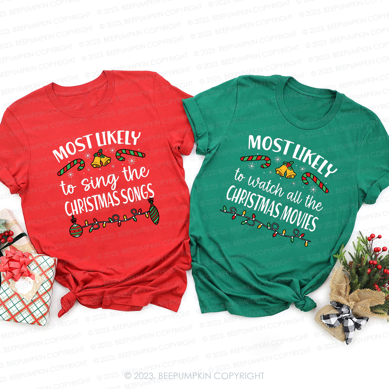 46 Quotes Most Likely Christmas Funny Holiday Matching Shirts