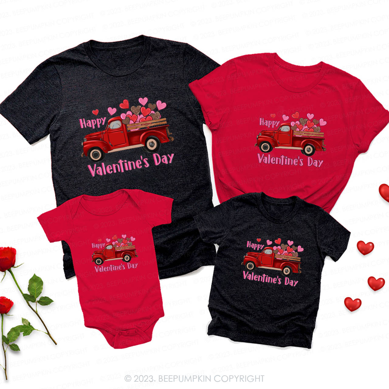 Full of Love Valentines Day Family Matching Shirts