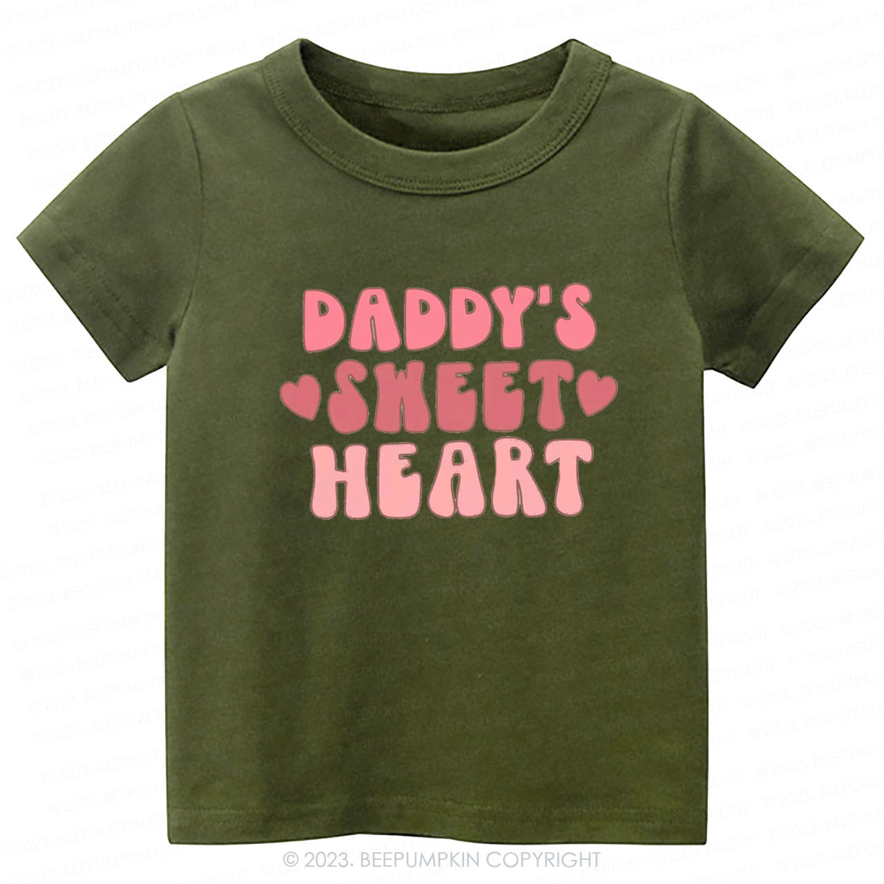 Daddy's Sweet Heart Natural -Toddler Tees
