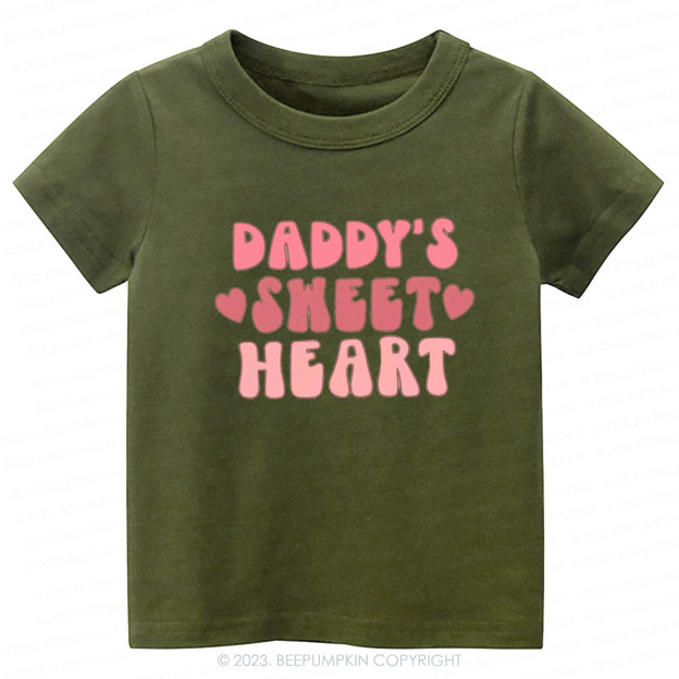 Daddy's Sweet Heart Natural -Toddler Tees