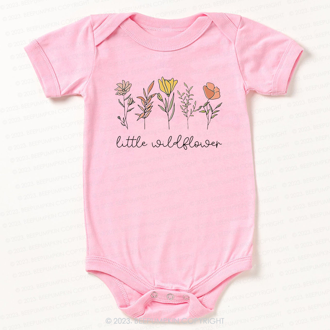 Little Wildflower Boho Bodysuit For Baby