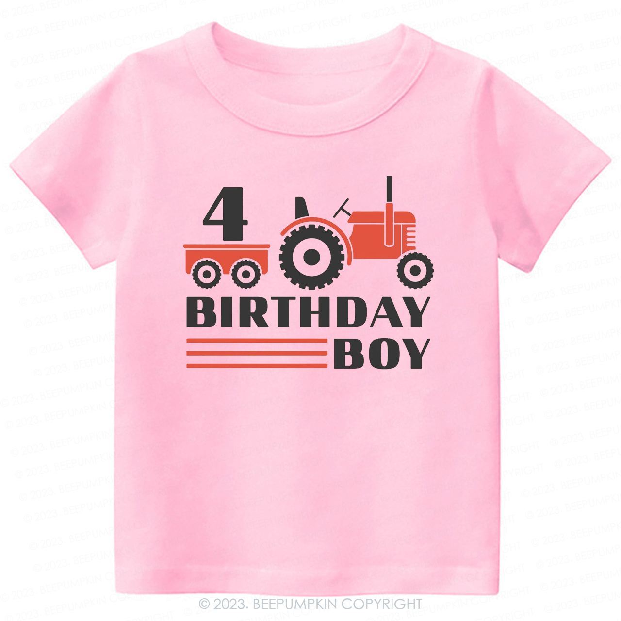 Boy Birthday Tractor -Toddler Tees