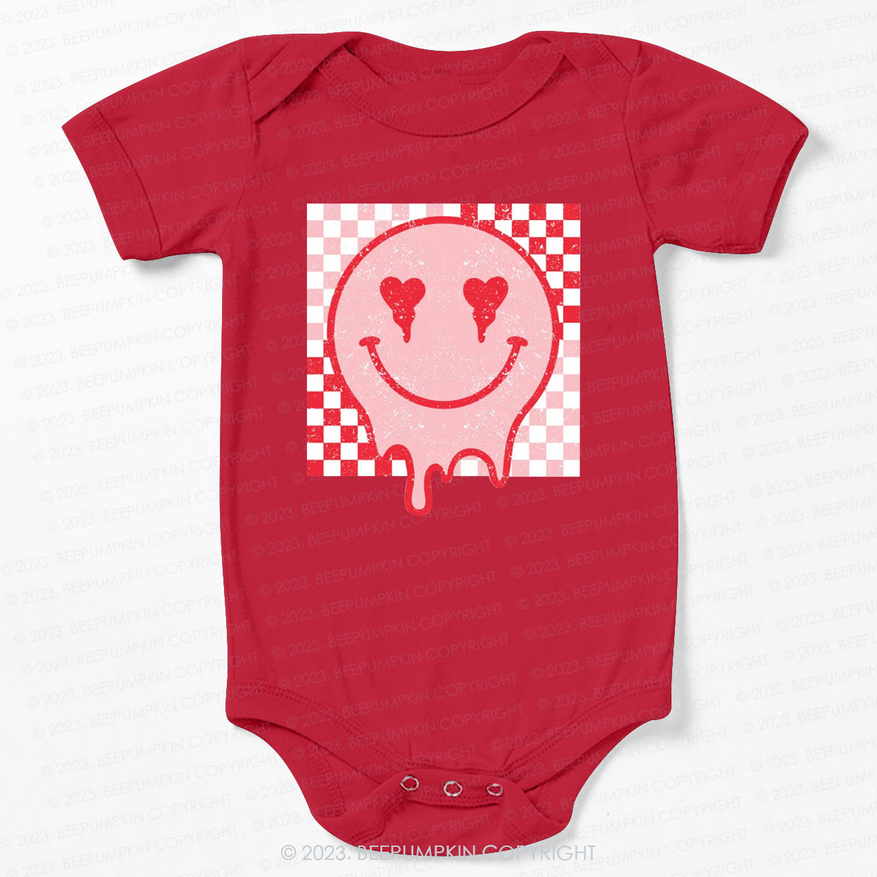 Melt Face Valentine's Day Bodysuit For Baby
