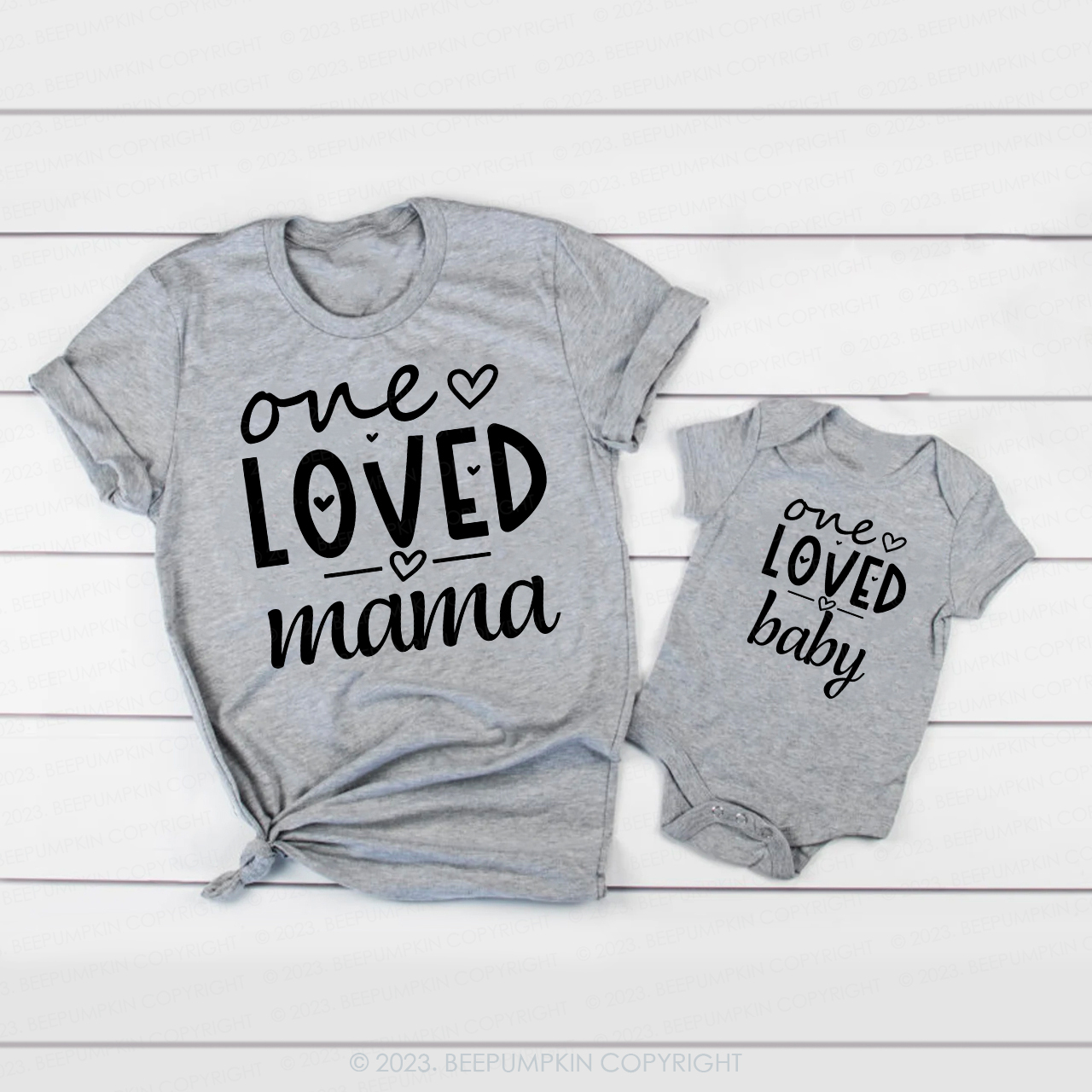 Custom One Loved Family Valentines Day Matching Shirts