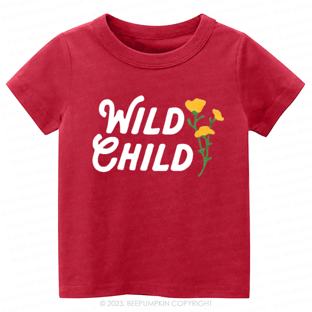 Wild Child Yellow Flowers -Toddler Tees