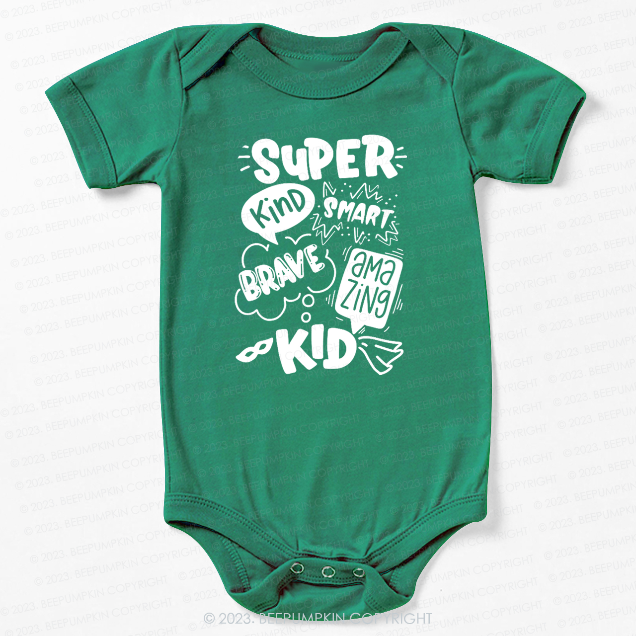 Super Hero Brave Kind Smart Bodysuit For Baby