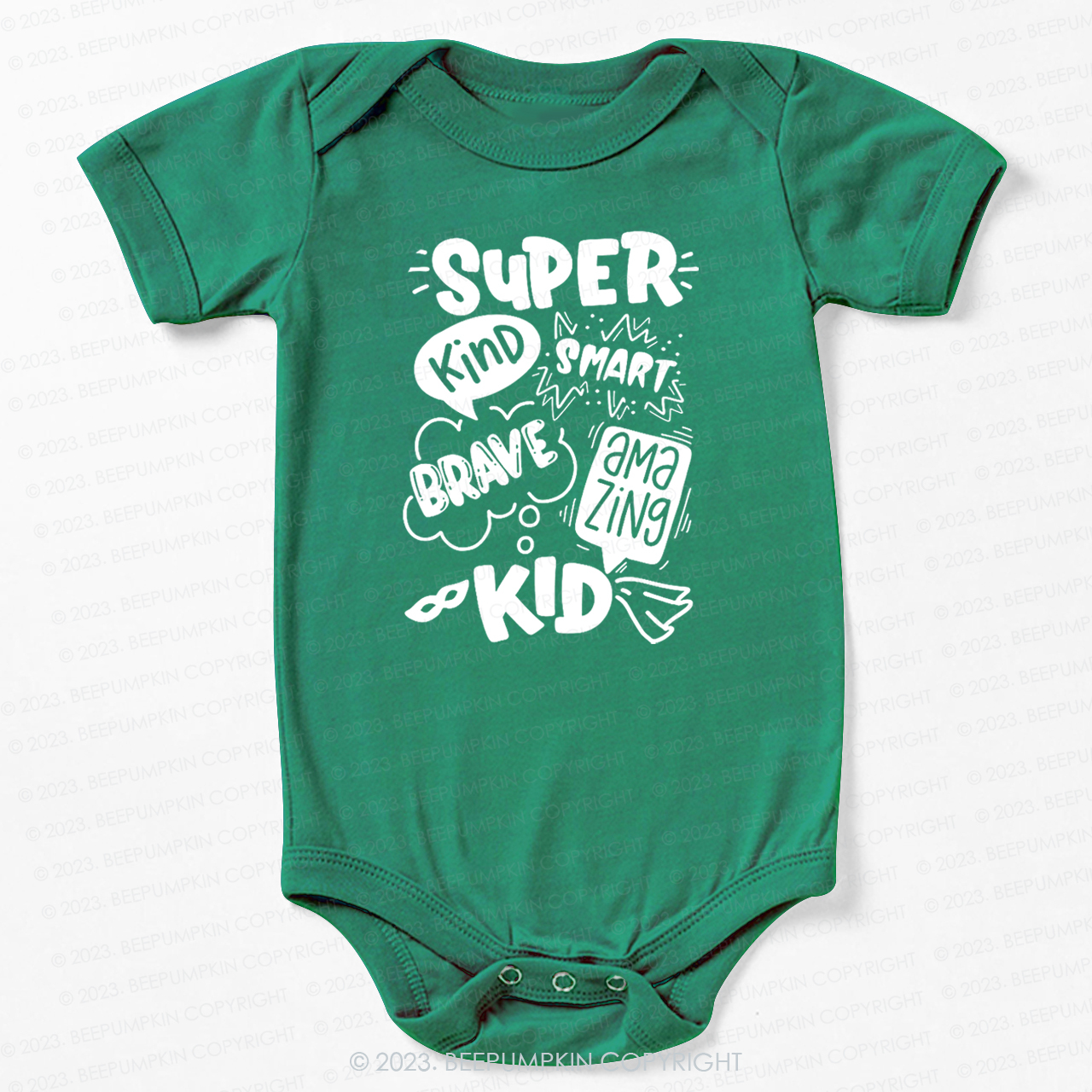 Super Hero Brave Kind Smart Bodysuit For Baby