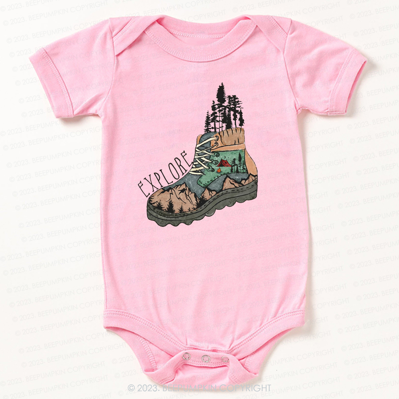 Adventure Explore Hiking Outdoors Bodysuit For Baby