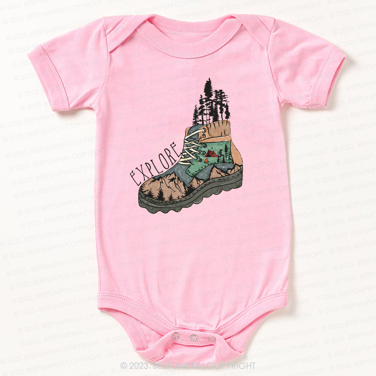 Adventure Explore Hiking Outdoors Bodysuit For Baby