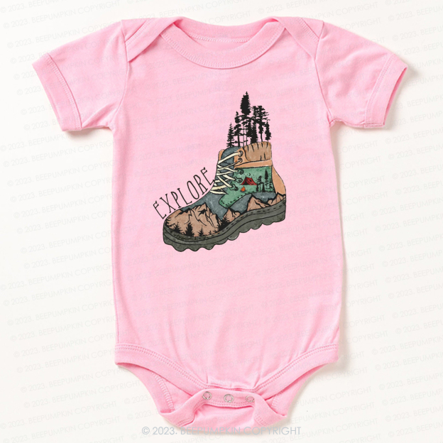 Adventure Explore Hiking Outdoors Bodysuit For Baby
