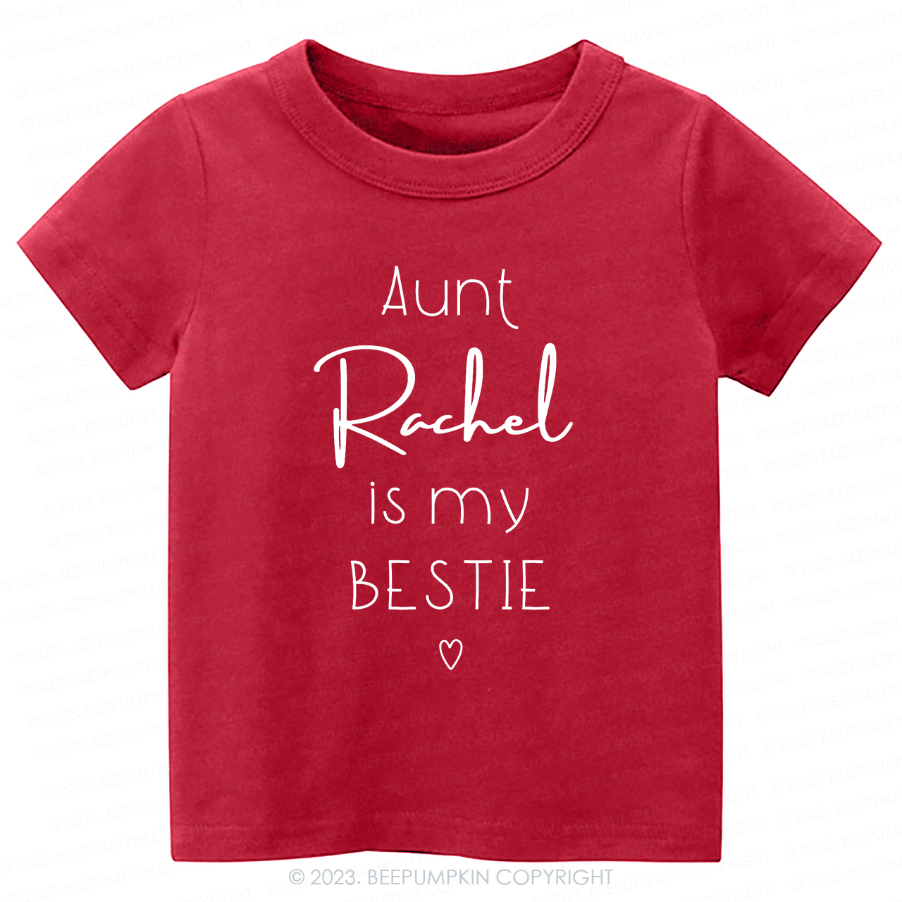Personalized Brand Funny Aunt's Bestie  -Toddler Tees