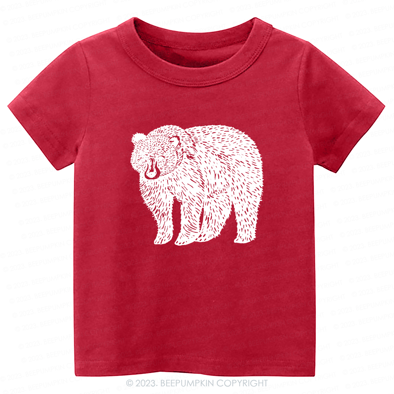 Organic Animal Bear -Toddler Tees