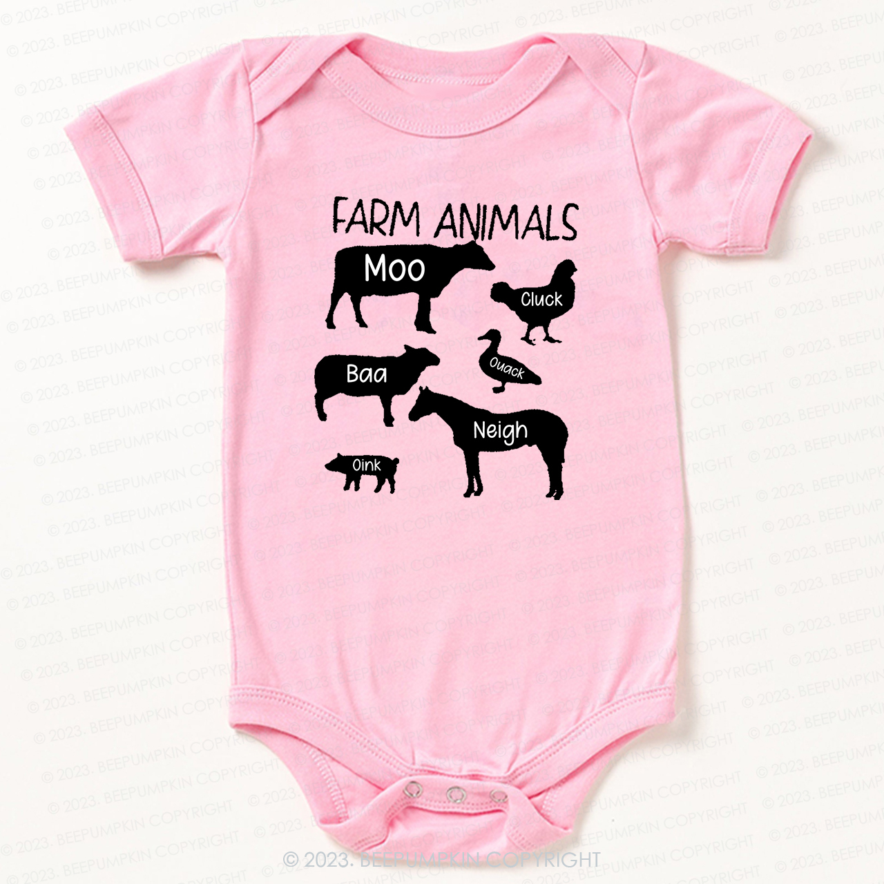 Funny Farm Animal Sounds Bodysuit For Baby