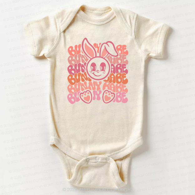 Big Eyes Bunny Babe Easter Bodysuit For Baby