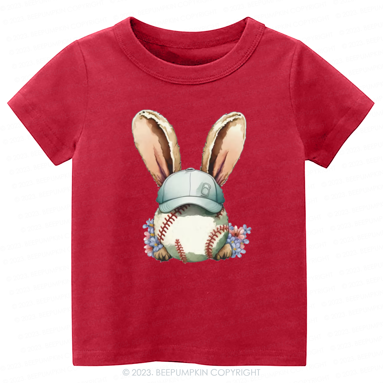 Easter Baseball Bunny  -Toddler Tees
