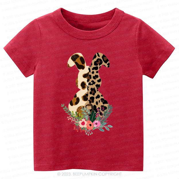 Leopard Bunny Easter-Toddler Tees