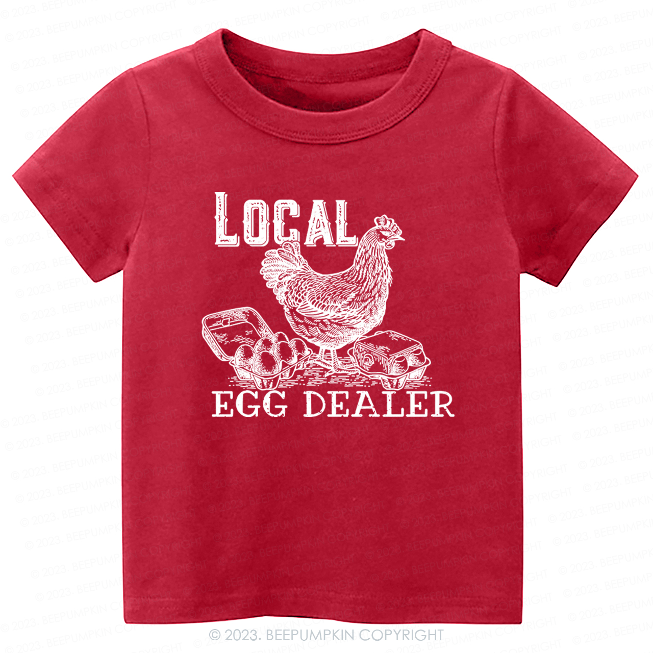 Local Egg Dealer Kids Retro -Toddler Tees