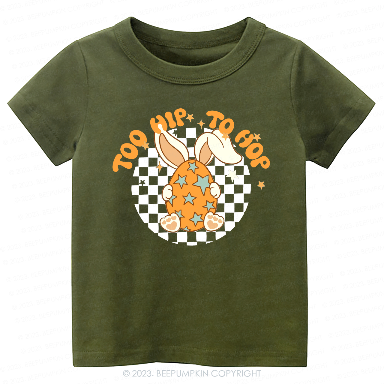Hoppy Easter Too Hip To Hop-Toddler Tees