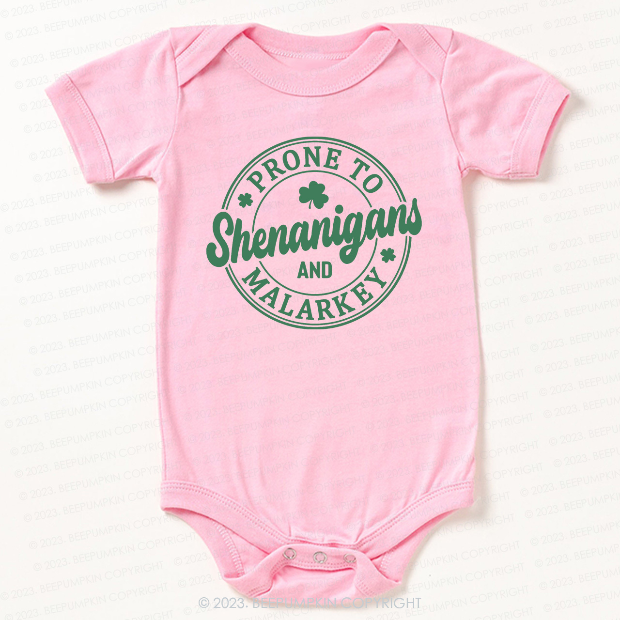Prone To Shenanigans And Malarkey St.Patricks Day Bodysuit For Baby