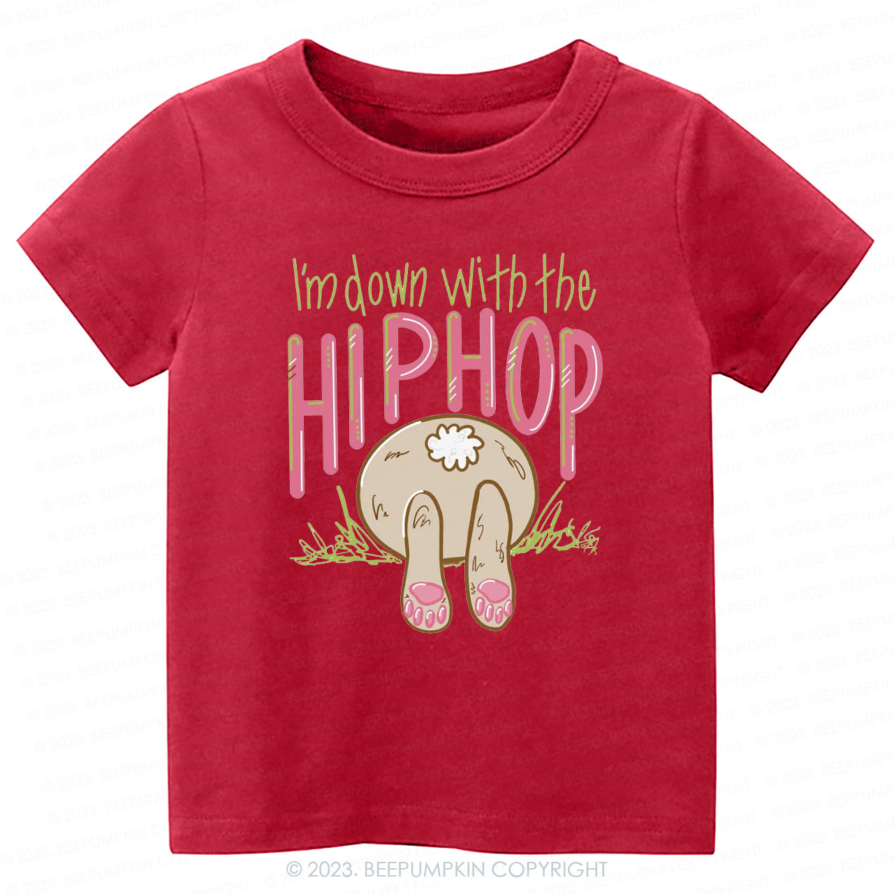 Hip Hop Bunny Tail St.Patricks Day-Toddler&Kids Tees