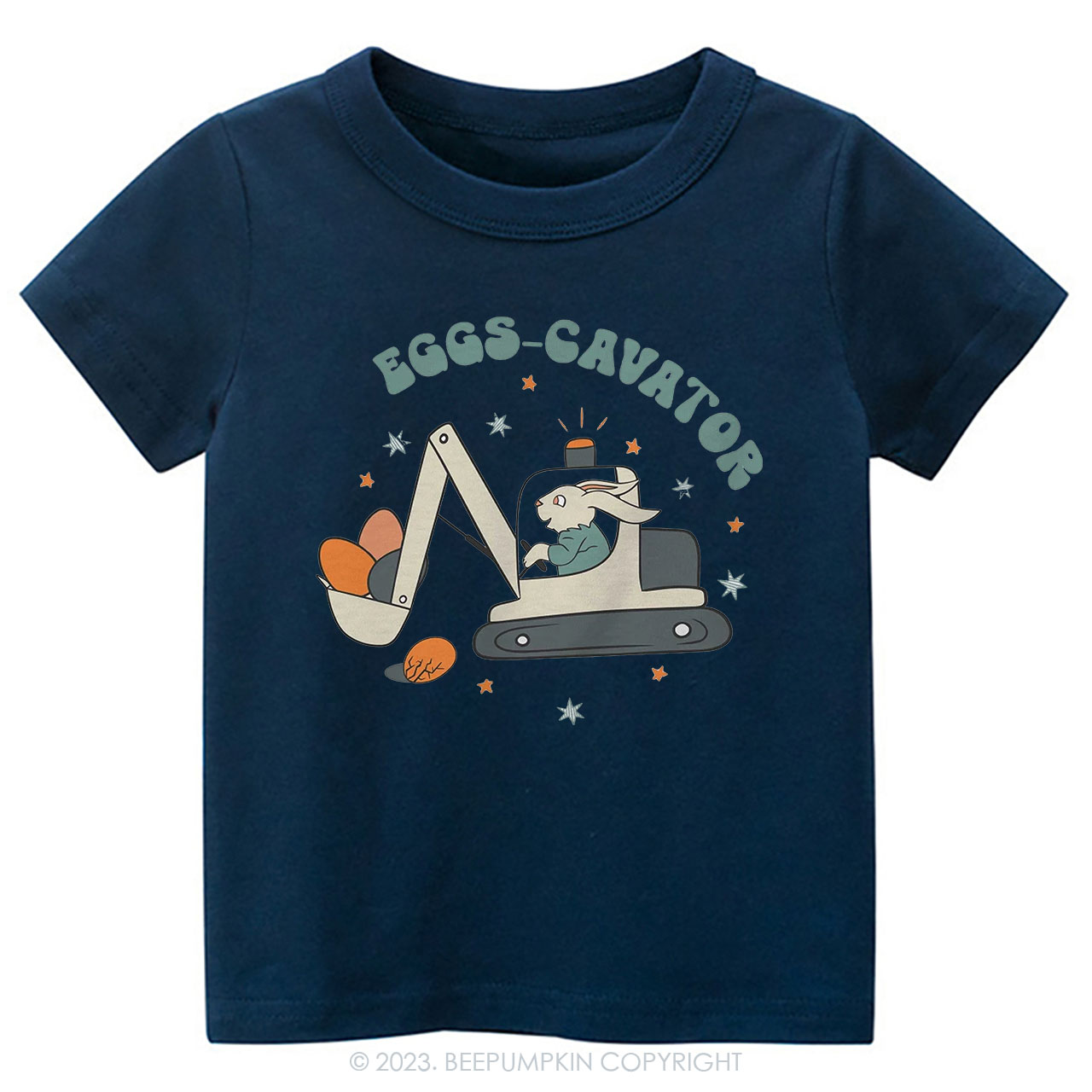 Eggs Cavator Construction Easter Toddler Tees