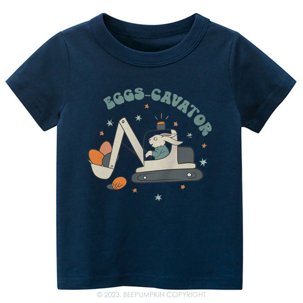 Eggs Cavator Construction Easter Toddler Tees
