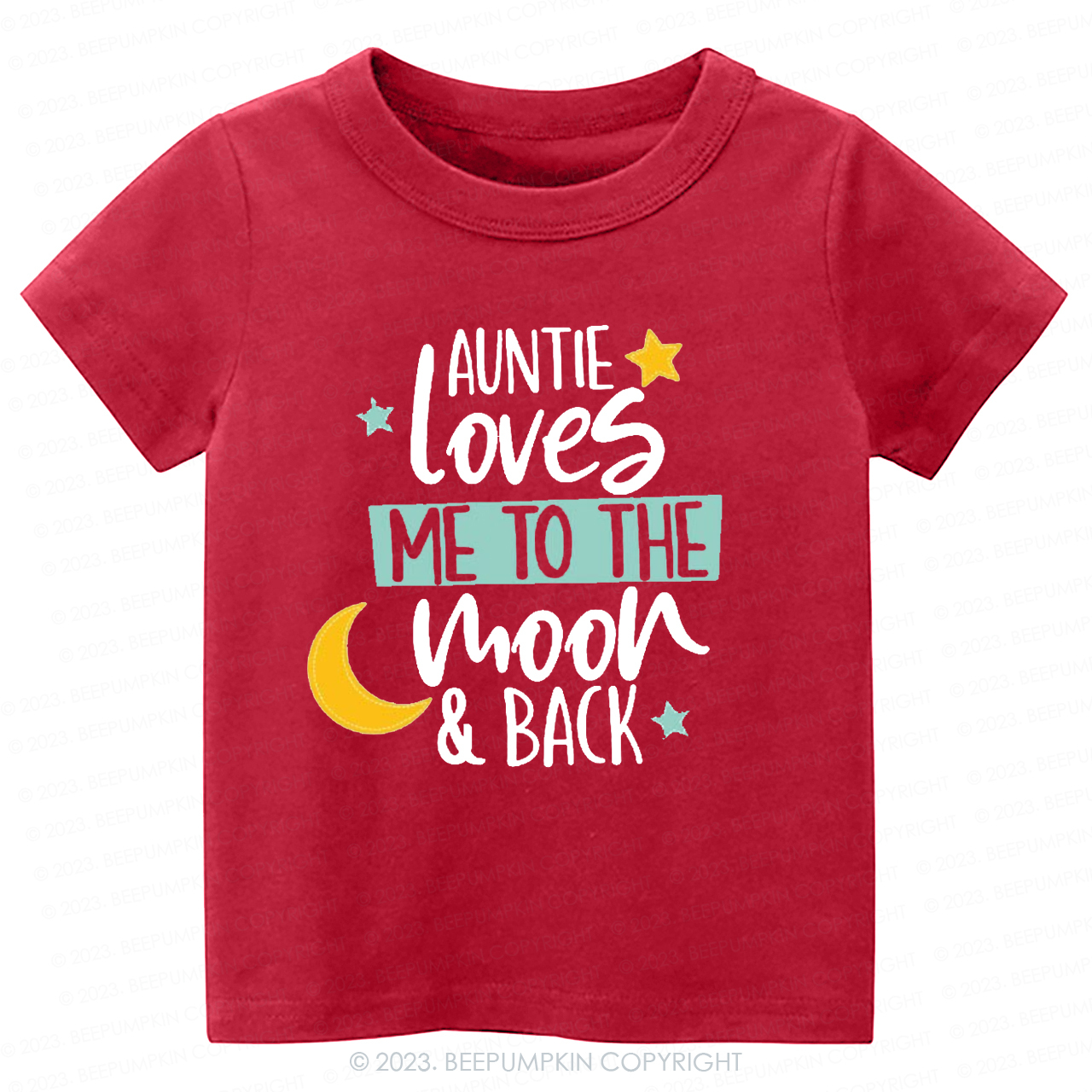 My Auntie Loves Me To The Moon -Toddler Tees