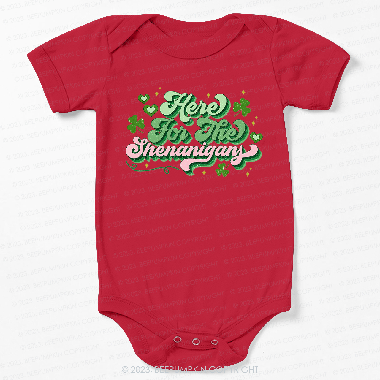 Here For The Shenanigans St.Patricks Day Bodysuit For Baby