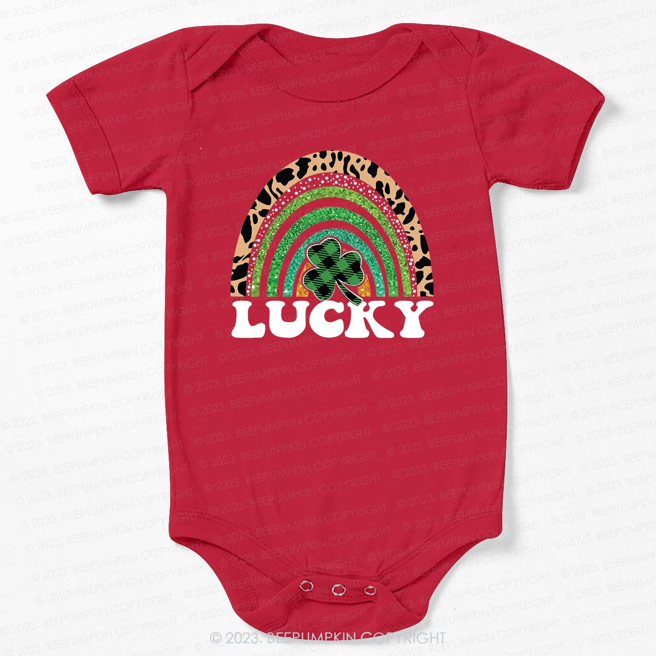 Lucky Rainbow St.Patricks Day Bodysuit For Baby