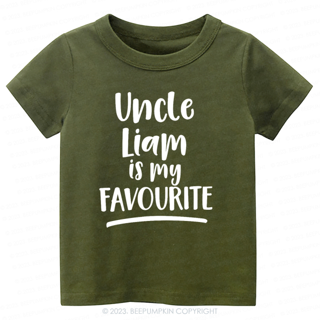 My Uncle Is My Favourite Personalised -Toddler Tees
