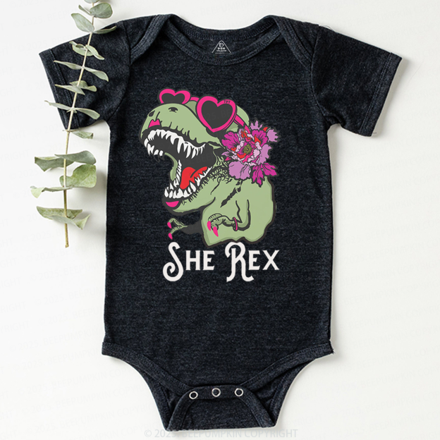 Girl T-Rex Bodysuit Beepumpkin