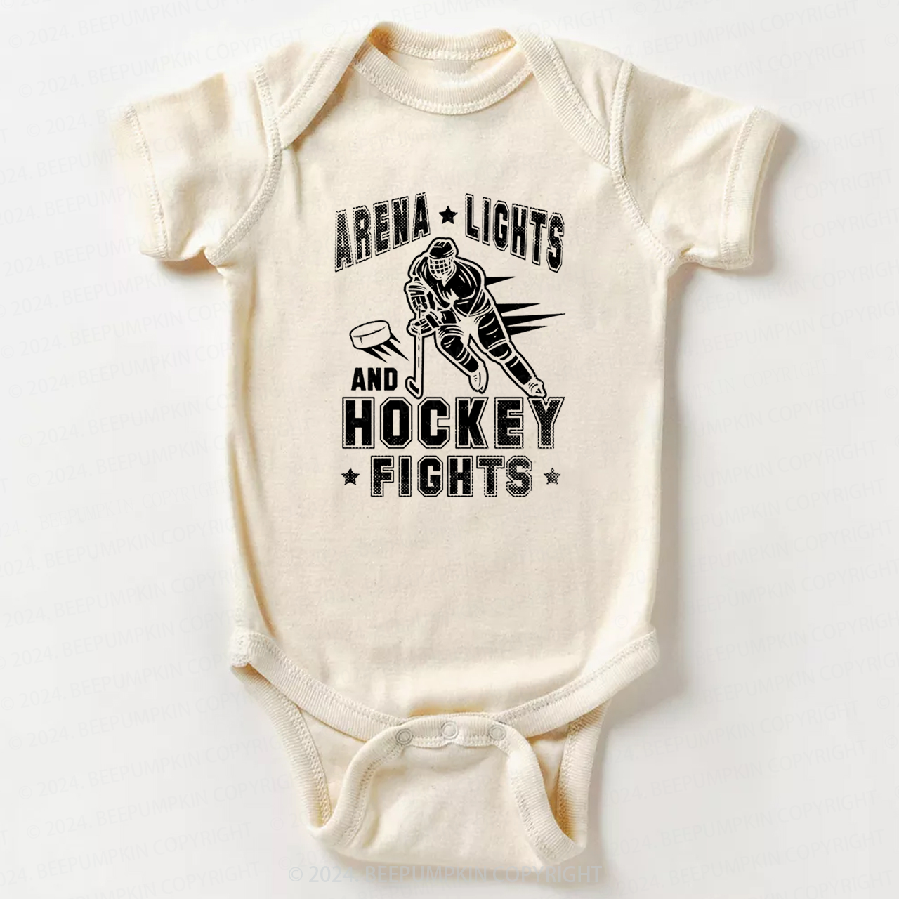 Arena Lights And Hockey Fights Bodysuit For Baby 