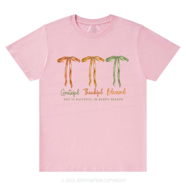 Grateful Thankful Blessed T-Shirts Beepumpkin