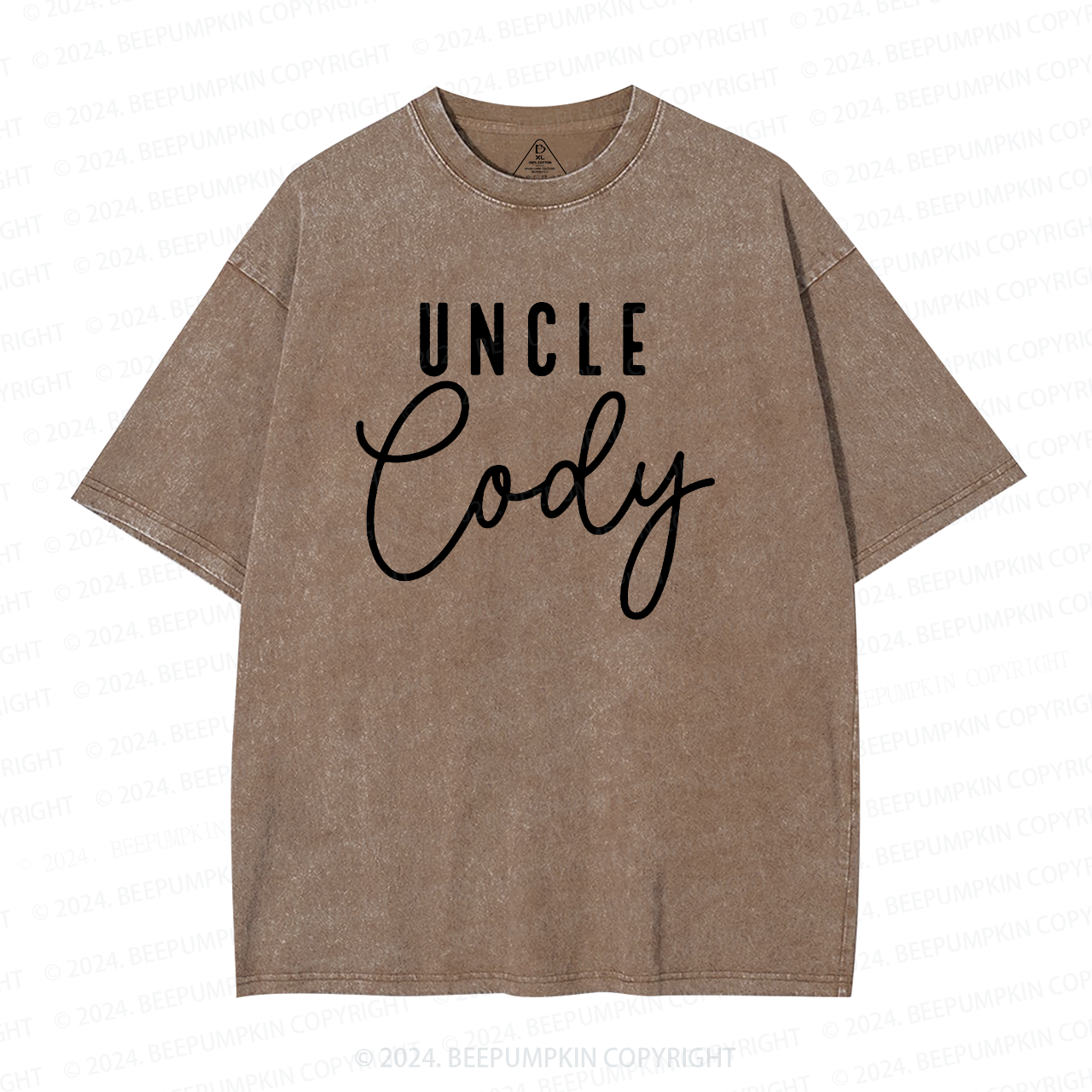  Personalized Uncle Name Washed T-Shirts 