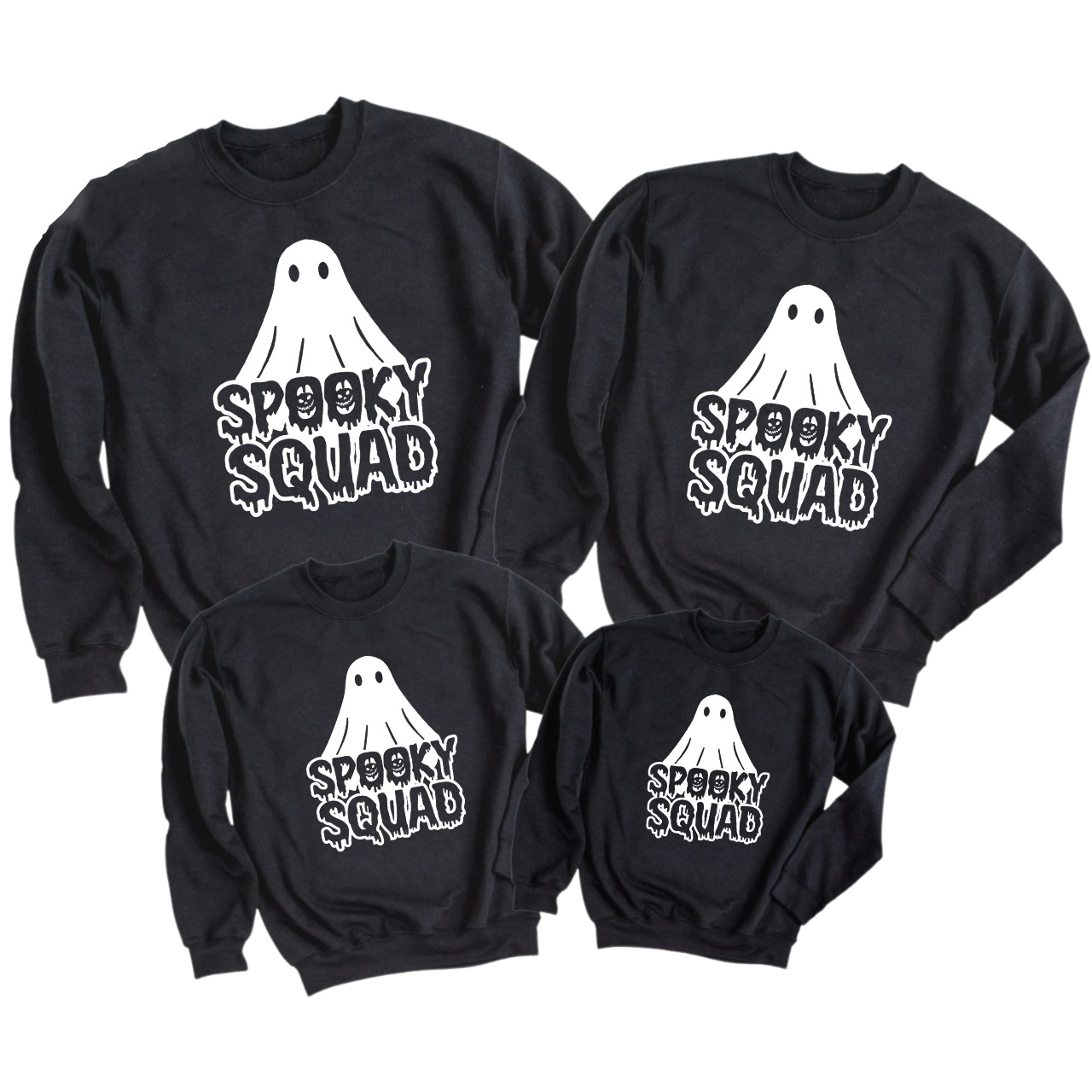 Spooky Squad Halloween Matching Sweatshirts For Family