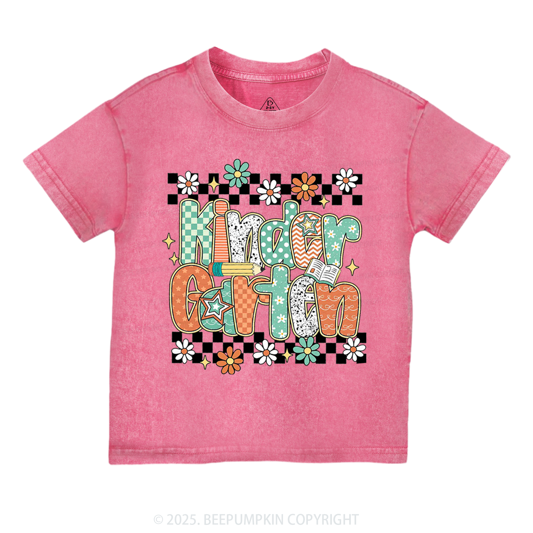 Personalized Grade Blossoms Toddler&Kids Washed Tees