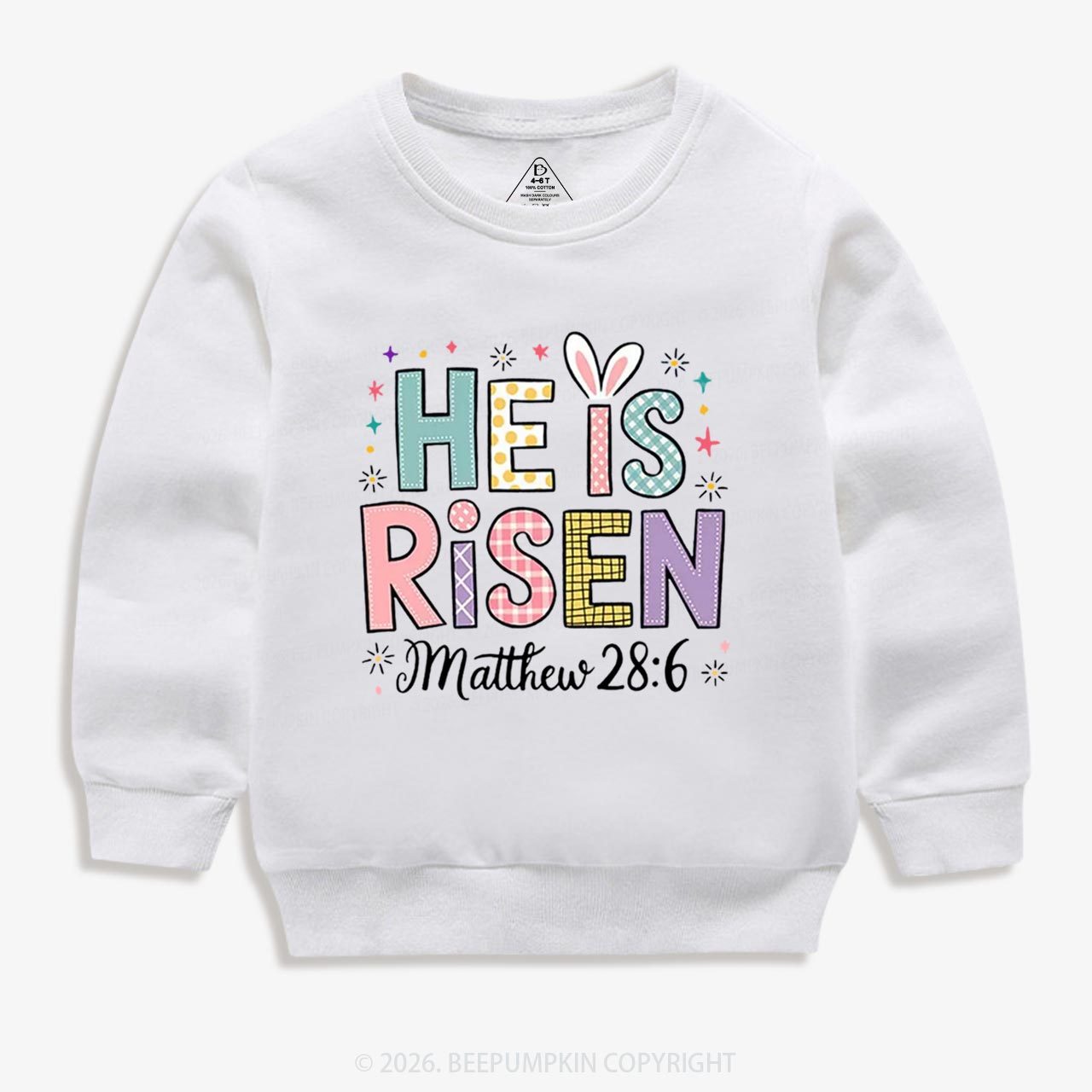 He is Risen Easter Joy Kid's Sweatshirt
