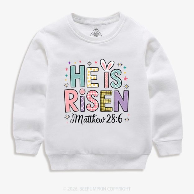 He is Risen Easter Joy Kid's Sweatshirt