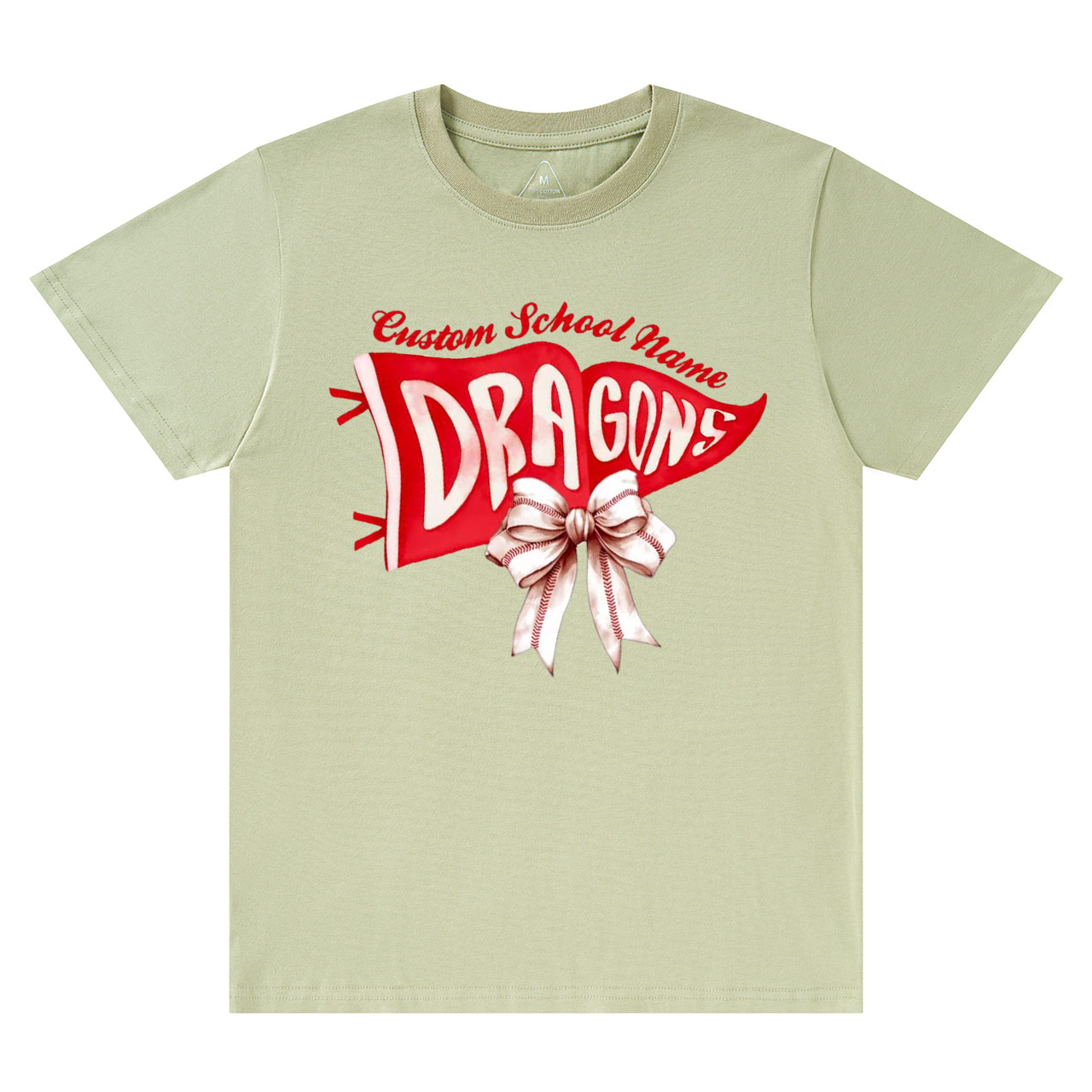 Personalized Mascot Watercolor Pennants Flag T-Shirts Beepumpkin