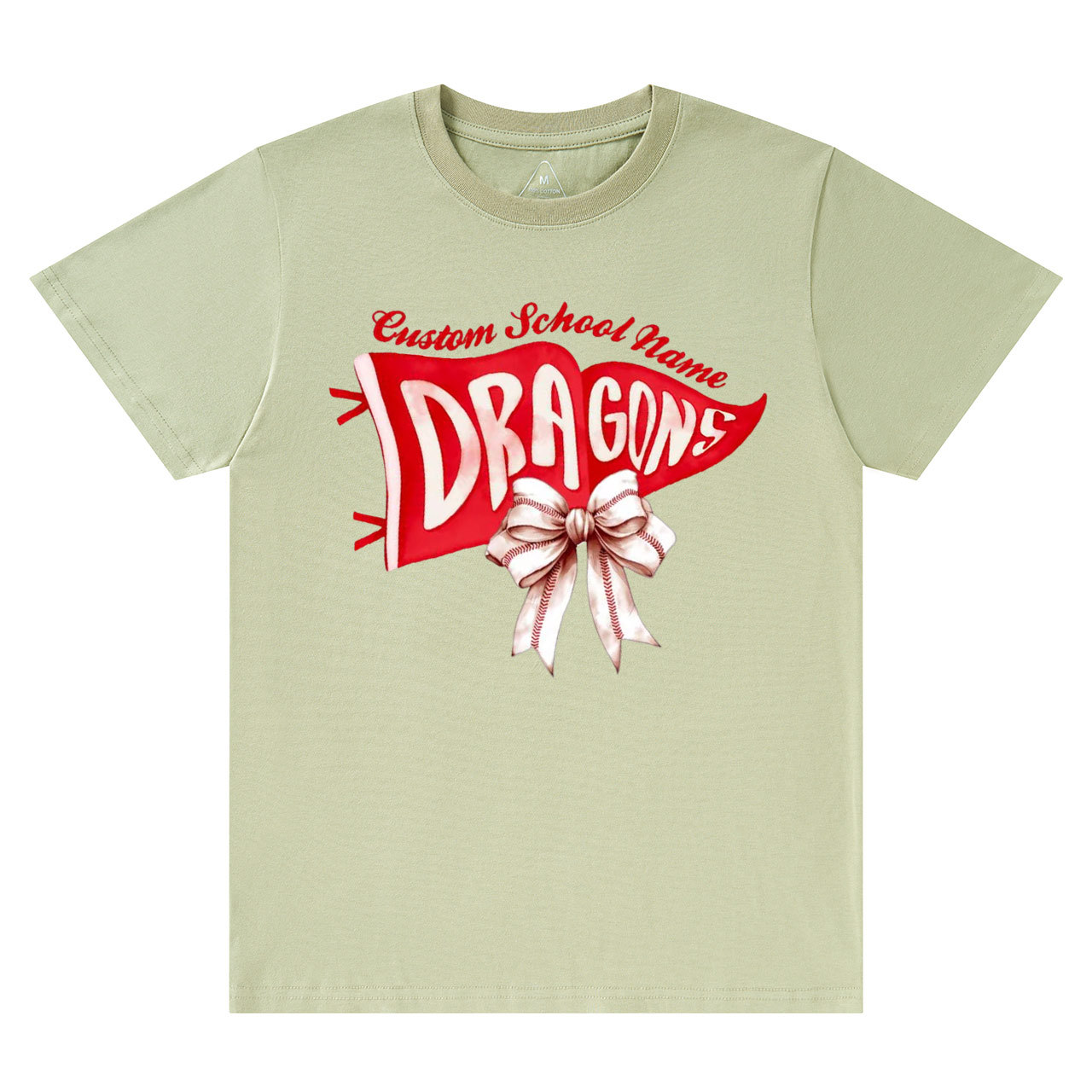 Personalized Mascot Watercolor Pennants Flag T-Shirts Beepumpkin