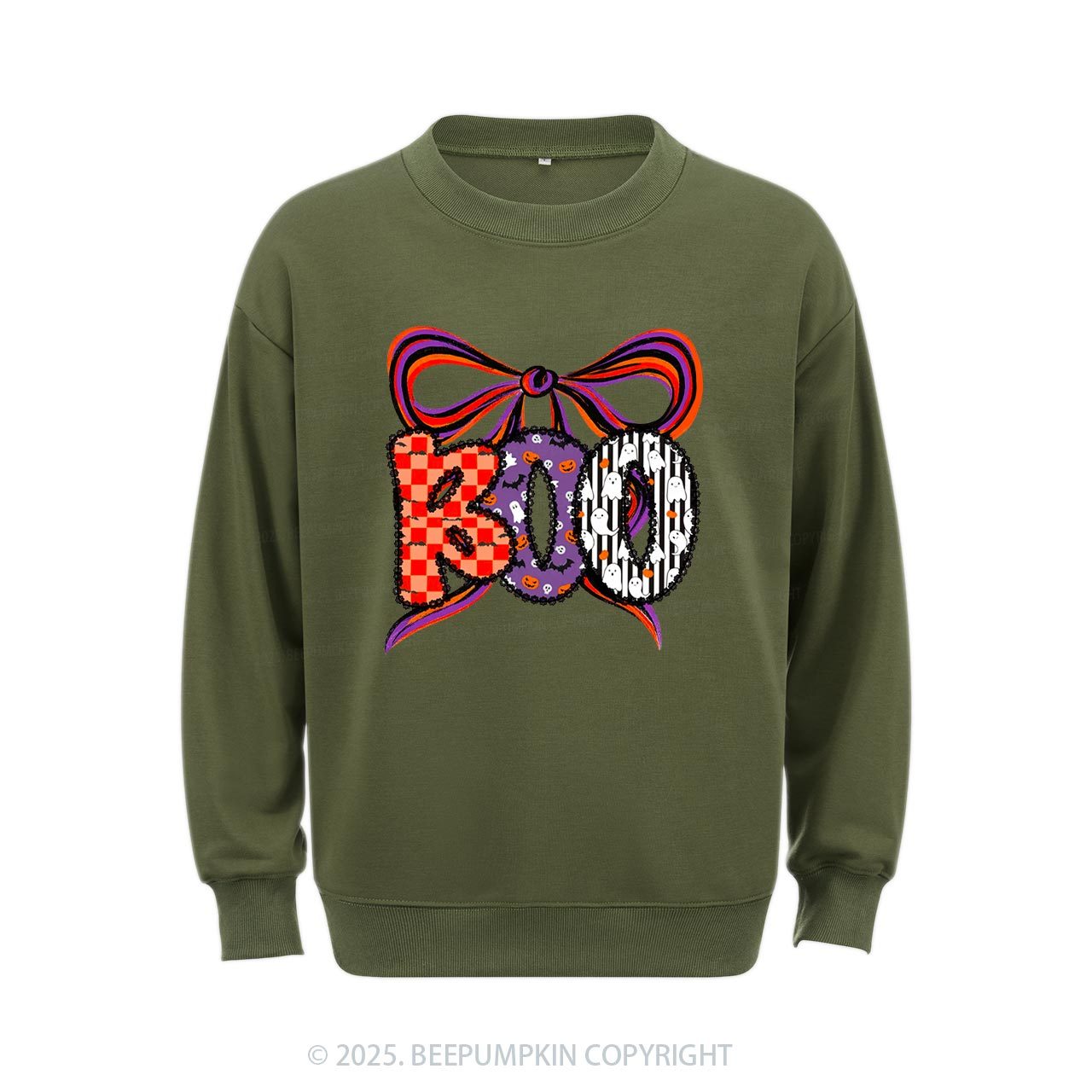 Boo Halloween Coquette Sweatshirt Beepumpkin