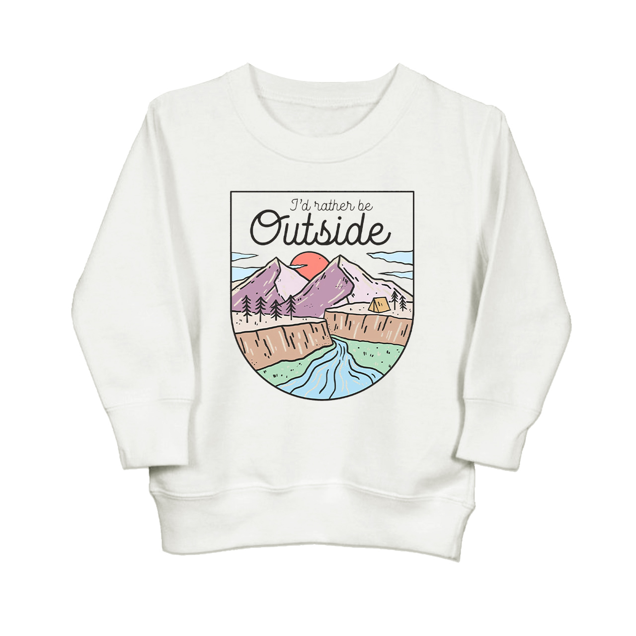 I'd Rather Be Outside Sweatshirt For Kids Sale-Beepumpkin™