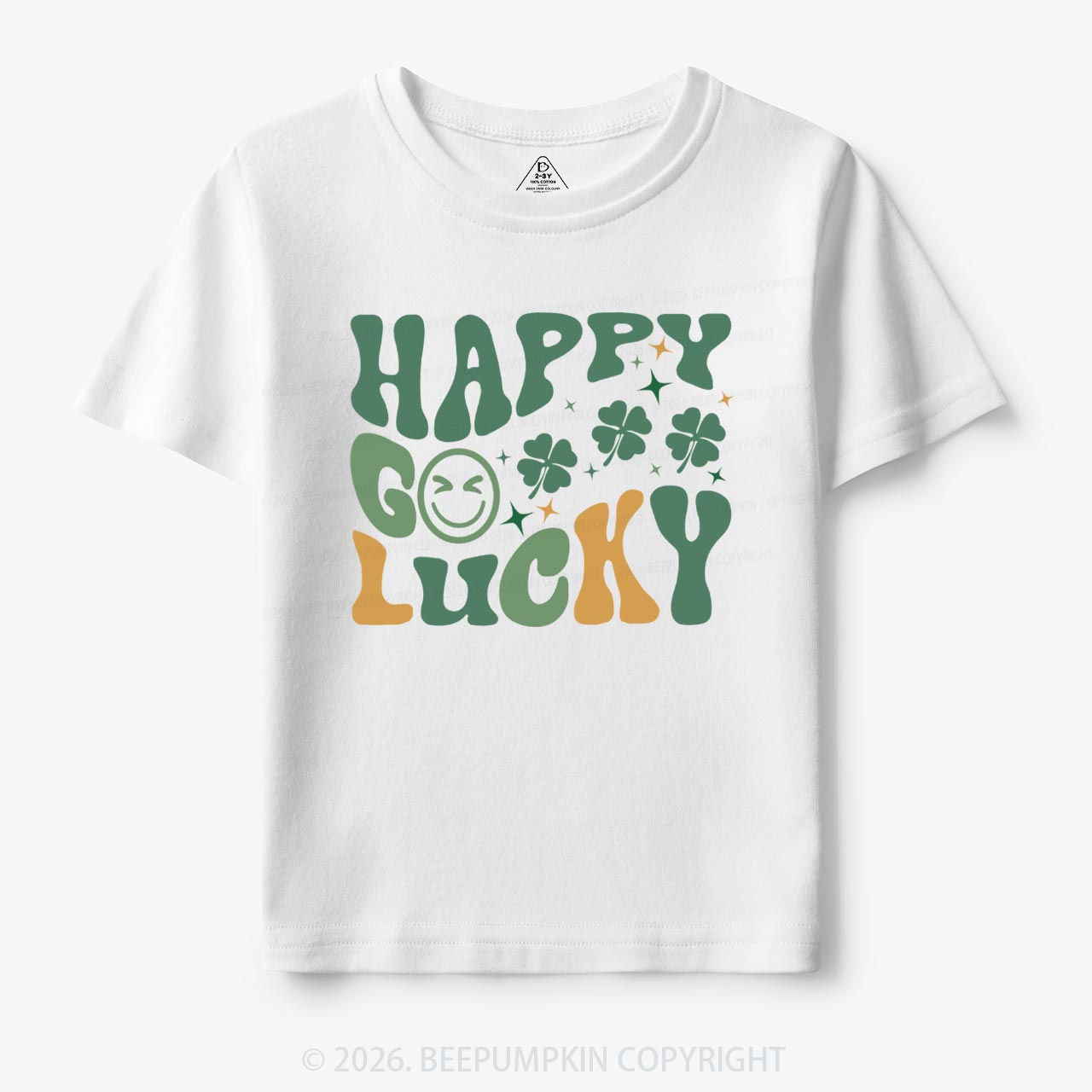 Happy Go Lucky Retro Toddler Shirt