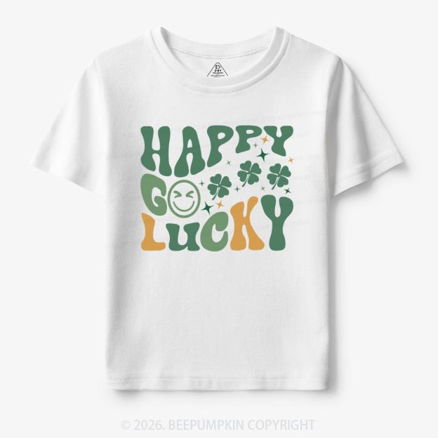 Happy Go Lucky Retro Toddler Shirt