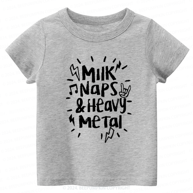 Milk Naps & Heavy Meta Toddler&Kids Tees 8