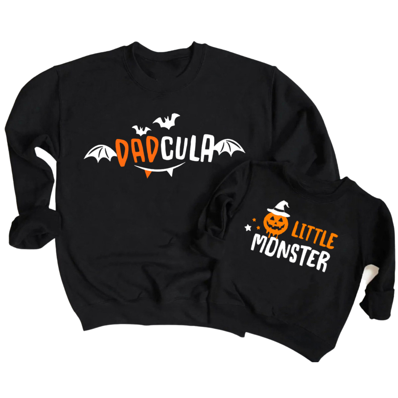Halloween Dadcula Mombie Monster Matching Family Sweatshirt