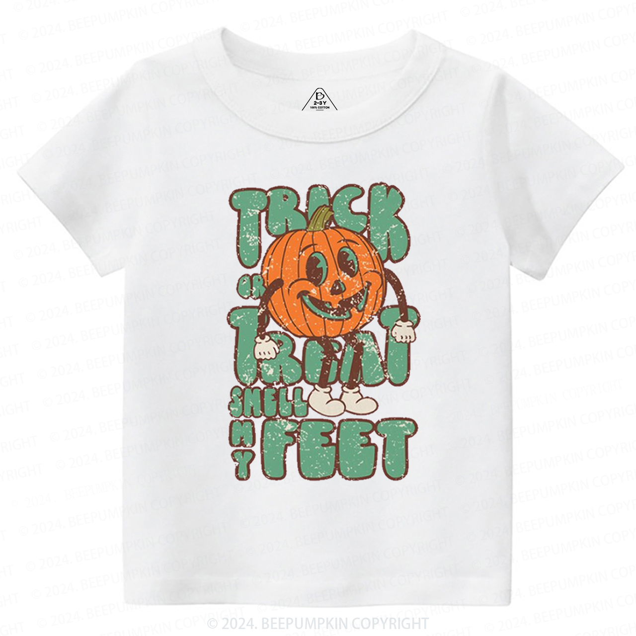 Trick Or Treat Smell My Feet Toddler&Kids Tees 